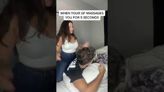 WHEN EVER YOUR GF GIVES YOU A MASSAGE 😂 #shorts