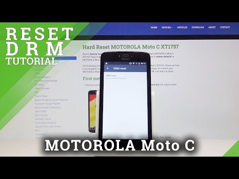 Reset DRM Data in MOTOROLA Moto C - Restore DRM License