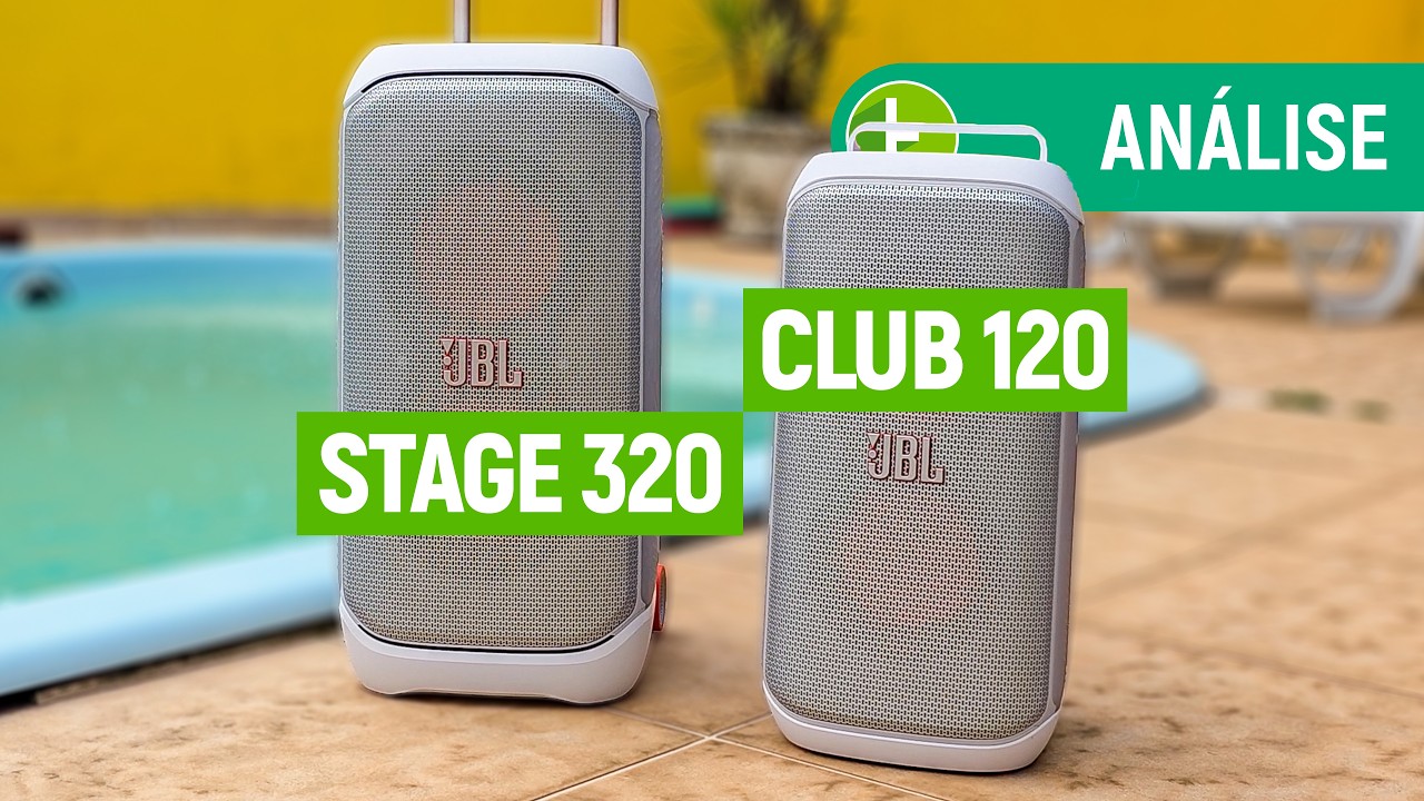 Miniatura da avaliação em vídeo de Caixa de Som Portátil JBL PartyBox Stage 320 Bluetooth 240W RMS Preta
