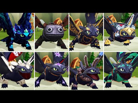 ALL TOOTHLESS COSTUMES - Dragons: Rise of Berk