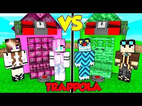CASA TRAPPOLA DI LYON E ALEX CONTRO ANNA E FAIRY SU MINECRAFT!!