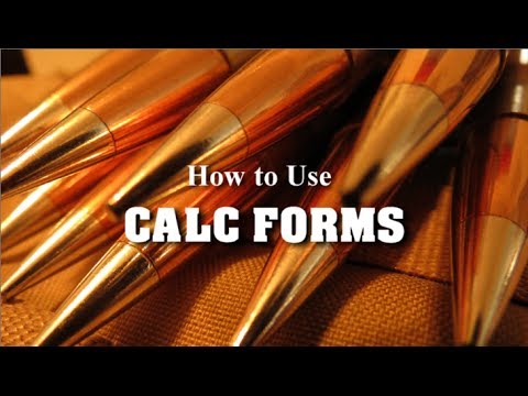 Long Range 101 Part 78 - Ballistic CALCFORMS - How to Use / Introduction - Rex Reviews