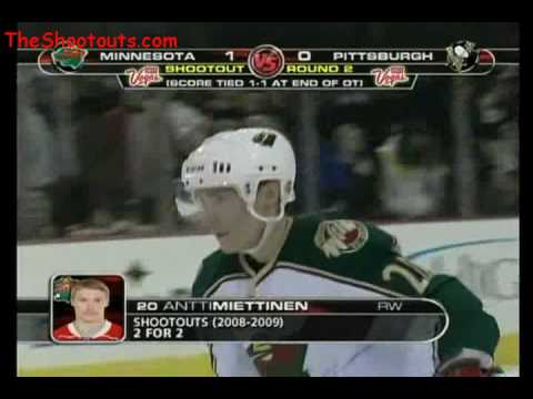 Minnesota Wild (2) @ Pittsburgh Penguins (1) Shootout November 18, 2008