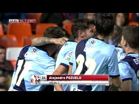 Golazo de Pozuelo (1-2) en el Valencia CF - Rayo Vallecano Copa del Rey