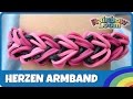Rainbow Loom Herzen-Armband (deutsche ...