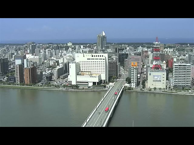 新潟日報メディアシップ２０階のライブカメラ【西側】　Live Camera in Niigata cctv 監視器 即時交通資訊