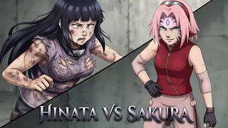 Hinata vs Sakura fight *dub naruto doujinshi/comic  -anime