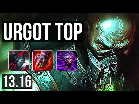 URGOT vs POPPY (TOP) | Rank 1 Urgot, 11/1/4, 1.5M mastery, 600+ games | NA Challenger | 13.16
