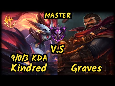 VGIA Razork (KINDRED) vs GRAVES - 9/0/3 KDA JUNGLE GAMEPLAY - EUW Ranked MASTER
