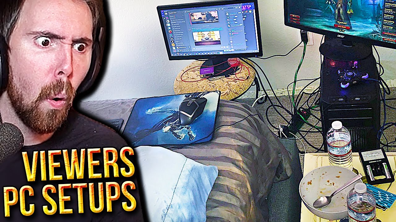 A BED Setup!? Asmongold Roasts His Viewers PC SETUPS | Episode 3