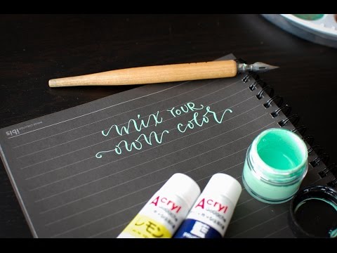 Using Gouache to Make Calligraphy Ink Colors