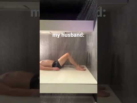 Shower bed…perfect for…🤭 #shorts #anniversary #couplescomedy#couples#uniquehotel #romantic#datenight