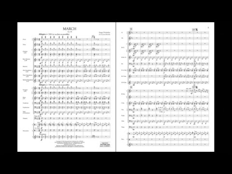 March, Op. 99 by Sergei Prokofiev/arranged by James Meredith