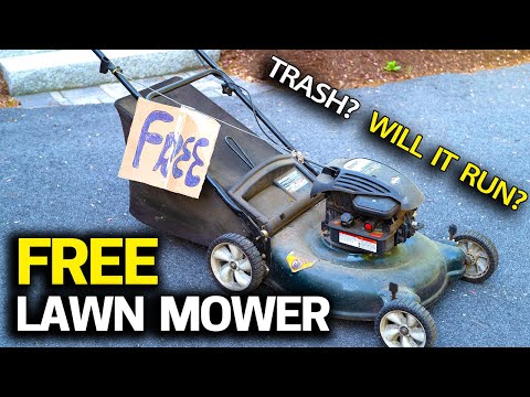 FREE Lawn Mower - Will it Run? Trash to Treasure & Tuneup Step by Step