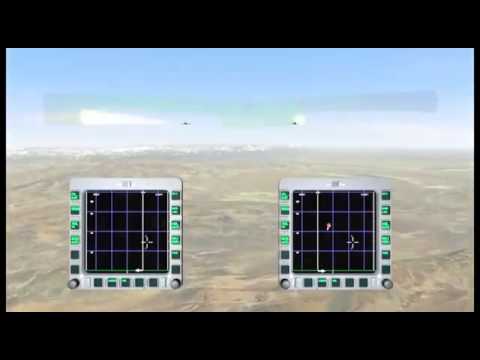 BAE Systems - Eurofighter Typhoon Captor E-Scan AESA Radar Simulation [480p]