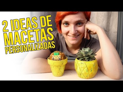 Ideas para decorar macetas (manualidades para el hogar)
