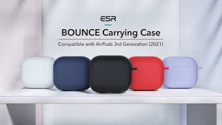 ESR Bounce Apple AirPods 3 Siliconen Hoesje Zwart Hoesjes