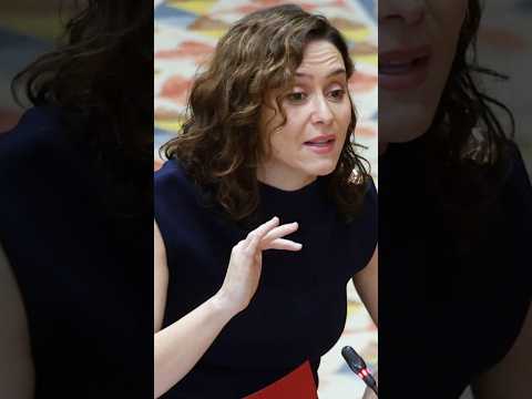 Ayuso, en la Asamblea: «La izquierda, cuando va a perder, se vuelve violenta»