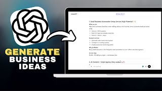 How to Generate Business Ideas Using ChatGPT (Proven Methods) in SECONDS!