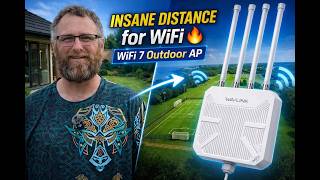Wavlink BE5100 WiFi 7 Outdoor AP Review – INSANE Range Test (Full Football Pitch!)