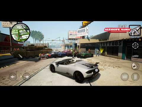 Gta Sa Definitive Edition 🌍Car Drive cj vs pulice 4k Full gameplay🎮 #gta #gaming