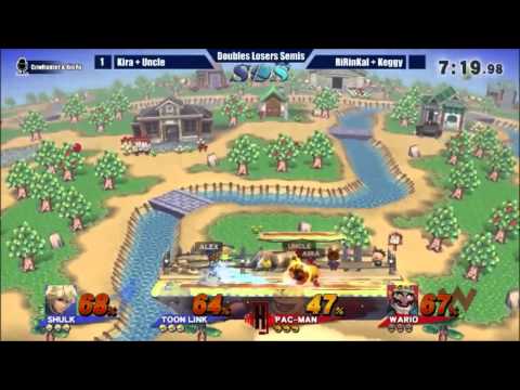 SOS 2 Wii U Doubles - [Losers Semifinals] Uncle+Kira vs RiRinKal+Keggy