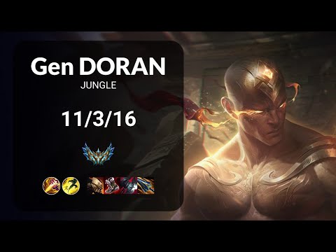 Gen Doran Lee Sin vs Kindred JUNGLE - KR CHALLENGER Patch 14.5
