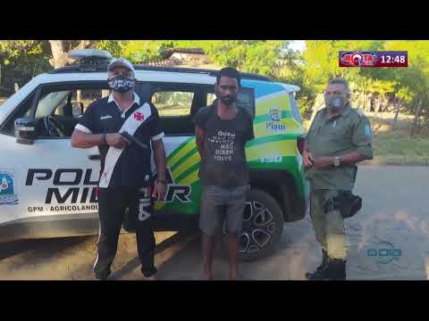 Preso em flagrante assaltante perigoso em AgricolaÌ‚ndia/PI 03 08