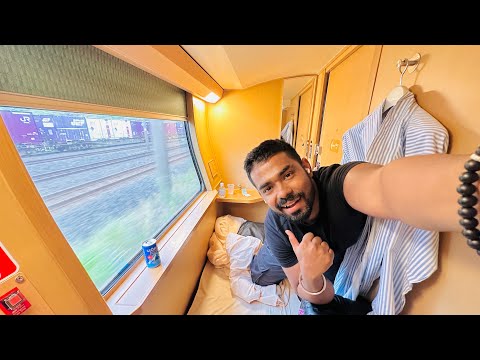 Private room in Japanese overnight SLEEPER TRAIN FIRST CLASS  | INDIAN IN JAPAN 🇯🇵 |