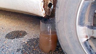 Cleaning Drainage Holes of VAG cars (Audi A6, VW Passat, Skoda Superb)