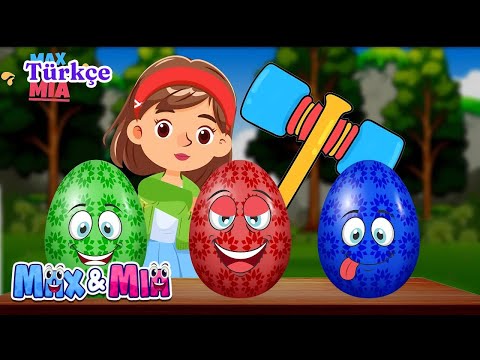 Rengarenk Sürpriz Yumurtalar 🌈 - Eğlenceli Çocuk Şarkısı - Max ve Mia