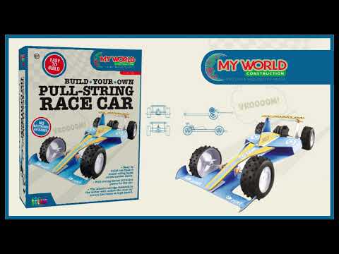 My World Construction - Pull String Race Car (PL7190)