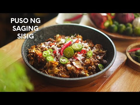How to cook Puso ng Saging Sisig | Filipino Vegetable Sisig made of Banana Flower