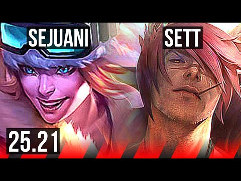 SEJUANI vs SETT (TOP) | Comeback, 1000+ games | KR Master | 25.21