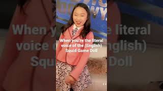SQUID GAME DOLL VOICE REVEALED #shorts
