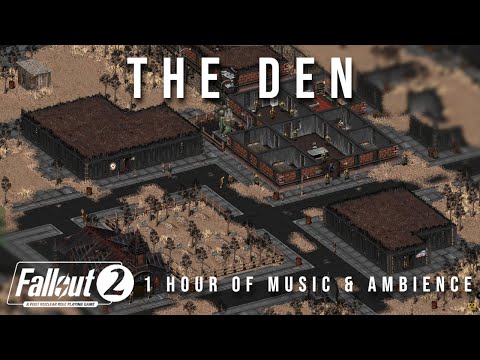 Fallout 2 - The Den - 1 Hour of Music & Ambience - QHD