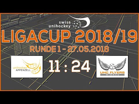 UHC Flyers Widnau vs UH Appenzell II Swiss Unihockey Ligacup 18/19 Runde 1