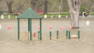 Risk of erosions for flooded areas of Merced County