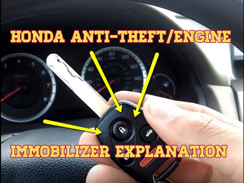 HONDA - Anti-Theft/Engine Immobilizer Explanation, How To DIY Learning Tutorial