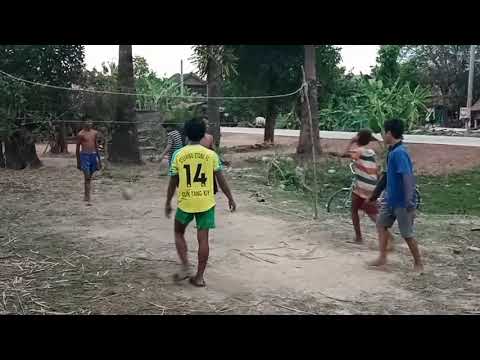 Amazing volleyball players home training very nice play in this evening time