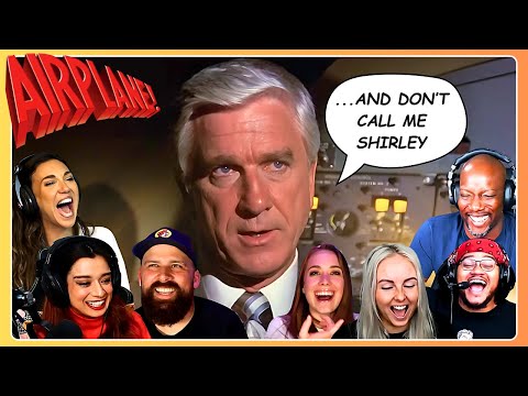 HILARIOUS "Don't call me Shirley" reactions 🤣✈️ Airplane! (1980) First Time Watching Movie Reaction