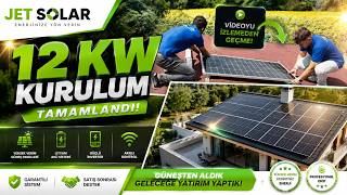 12 kW Güneş Enerjisi Sistemi Kurulumu ☀️⚡ | Baştan Sona Profesyonel Ku