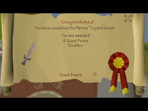 Old School Runescape 2020 Merlin's Crystal quest guide.