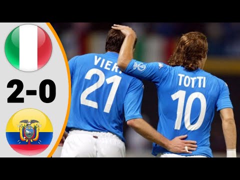 Italy 2 × 0 Ecuador | Extended Highlight and All Goals- World Cup 2002 HD