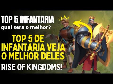 TOP 5 Comandante de infantaria. Rise of Kingdoms qual o melhor?