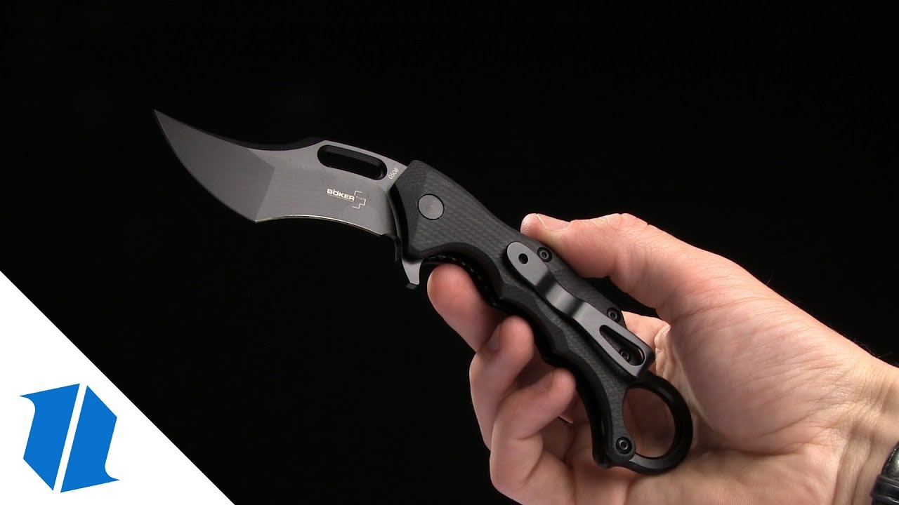 Boker Plus Wildcat Karambit Liner Lock Flipper Knife (2.8" Black) 01BO769