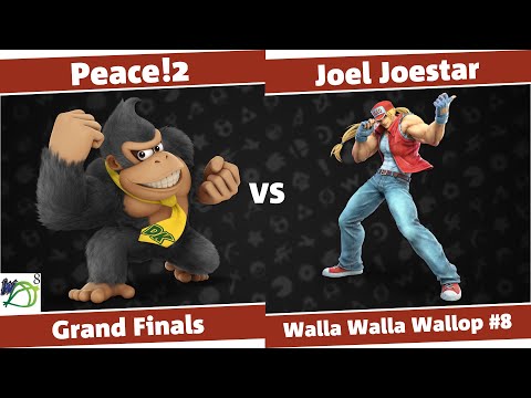 Walla Walla Wallop #8 Grand Finals - Peace!2 (Donkey Kong) vs Joel Joestar (Terry)