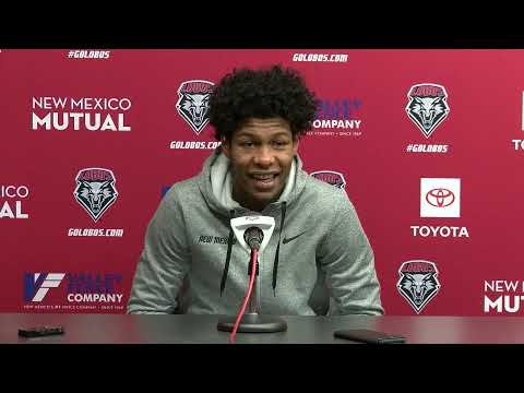 UNM Men's Basketball Media Availability - Saquan Singleton (1/6/2022)