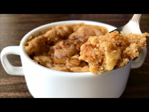 Apple Mug Cake in 1 Minute | Eggless Microwave Apple Cake | Em’s Kitchen