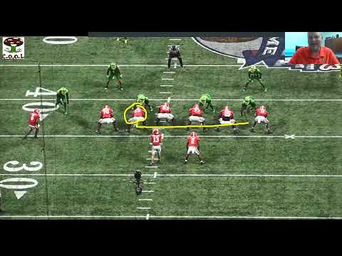 Georgia OL coach Stacy Searels - Play action gap scheme pass protection